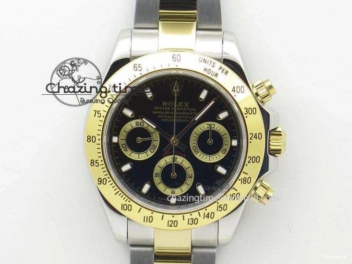 YG Bracelet Dial On Edition JF Daytona A7750 YG Best SS SS 116523 White 0106